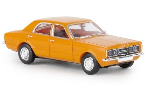 Diecast model cars Ford Taunus 1/87 Brekina GT yellow 1972 Ford Taunus 1/87 Brekina GT yellow 1972 diecast model cars