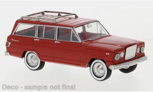 Diecast model cars Jeep Wagoneer 1/87 Brekina A red 1964 Jeep Wagoneer 1/87 Brekina A red 1964 diecast model cars