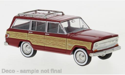 Diecast model cars Jeep Wagoneer 1/87 Brekina B red 1968 Woody Jeep Wagoneer 1/87 Brekina B red 1968 Woody diecast model cars