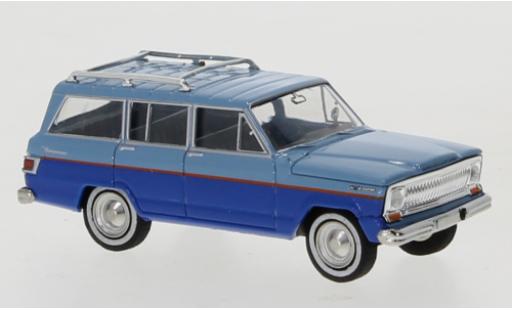 Diecast model cars Jeep Wagoneer 1/87 Brekina B blue/blue 1968 Jeep Wagoneer 1/87 Brekina B blue/blue 1968 diecast model cars