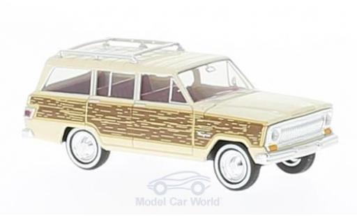 Diecast model cars Jeep Wagoneer 1/87 Brekina beige/Holzoptik Woody Jeep Wagoneer 1/87 Brekina beige/Holzoptik Woody diecast model cars