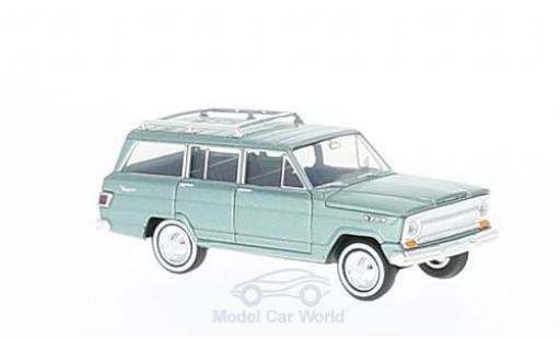 Diecast model cars Jeep Wagoneer 1/87 Brekina metallic green Jeep Wagoneer 1/87 Brekina metallic green diecast model cars