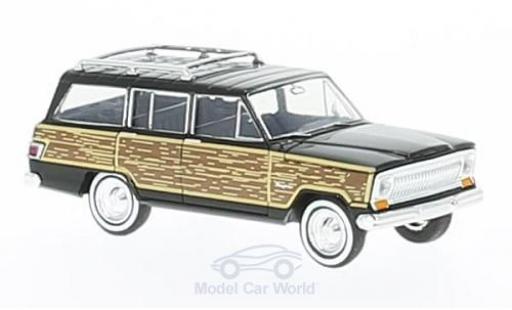 Diecast model cars Jeep Wagoneer 1/87 Brekina black/Holzoptik Woody Jeep Wagoneer 1/87 Brekina black/Holzoptik Woody diecast model cars