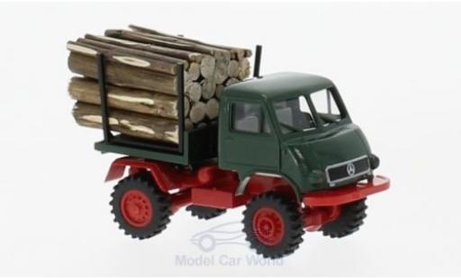 Mercedes Unimog 1/87 Brekina 402 mit Holzladung diecast model cars