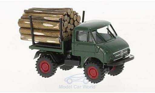 Mercedes Unimog 1/87 Brekina 411 mit Holzladung diecast model cars