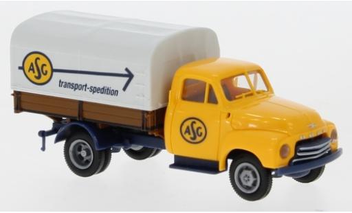 Diecast model cars Opel Blitz 1/87 Brekina PP ASG 1952 Opel Blitz 1/87 Brekina PP ASG 1952 diecast model cars