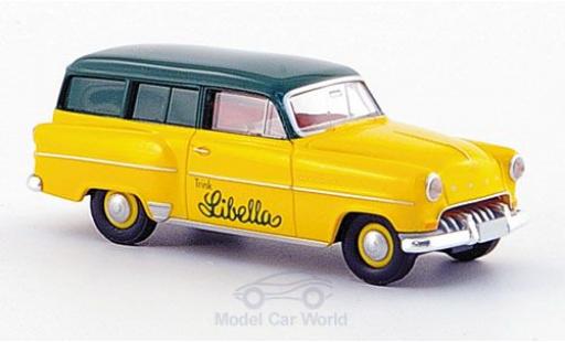 Opel Olympia 1/87 Brekina Caravan yellow/green Libella diecast model cars