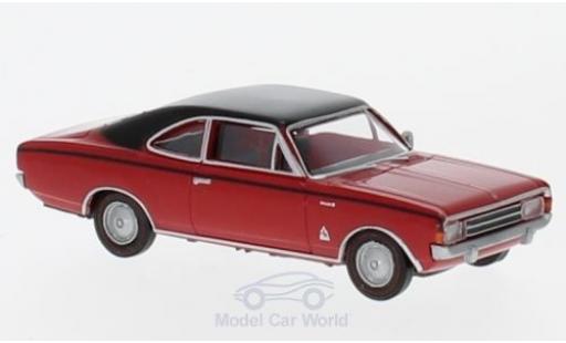 Diecast model cars Opel Rekord 1/87 Brekina C Coupe red/black aus der Schweiz Opel Rekord 1/87 Brekina C Coupe red/black aus der Schweiz diecast model cars