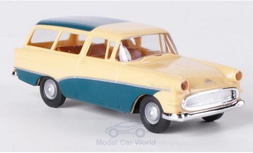 Diecast model cars Opel Rekord 1/87 Brekina P1 Caravan beige/türkis Opel Rekord 1/87 Brekina P1 Caravan beige/türkis diecast model cars