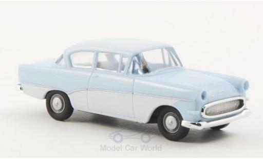 Diecast model cars Opel Rekord 1/87 Brekina P1 blue/white Opel Rekord 1/87 Brekina P1 blue/white diecast model cars
