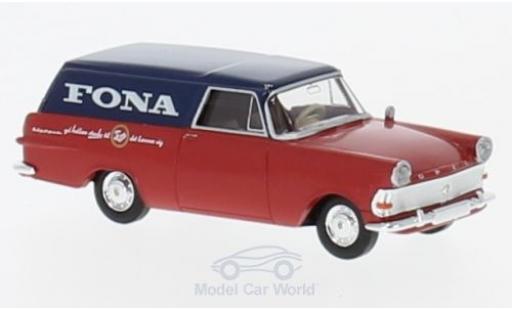 Diecast model cars Opel Rekord 1/87 Brekina P2 Kasten Fona (DK) Opel Rekord 1/87 Brekina P2 Kasten Fona (DK) diecast model cars