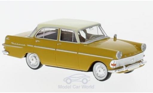 Diecast model cars Opel Rekord 1/87 Brekina P2 Limousine yellow/beige Opel Rekord 1/87 Brekina P2 Limousine yellow/beige diecast model cars