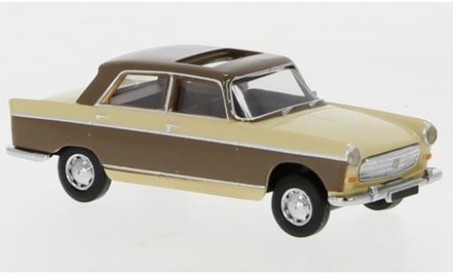 Diecast model cars Peugeot 404 1/87 Brekina beige/brown 1961 toit ouvrant ouvert Peugeot 404 1/87 Brekina beige/brown 1961 toit ouvrant ouvert diecast model cars