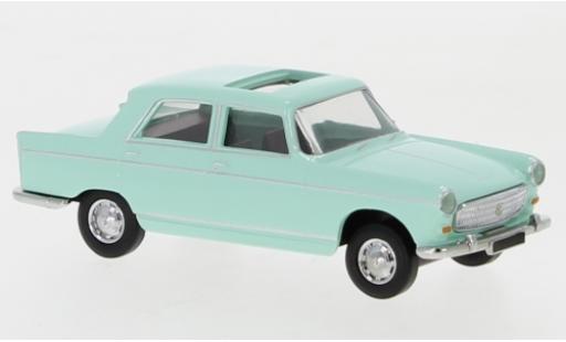 Diecast model cars Peugeot 404 1/87 Brekina green 1961 toit ouvrant ouvert Peugeot 404 1/87 Brekina green 1961 toit ouvrant ouvert diecast model cars
