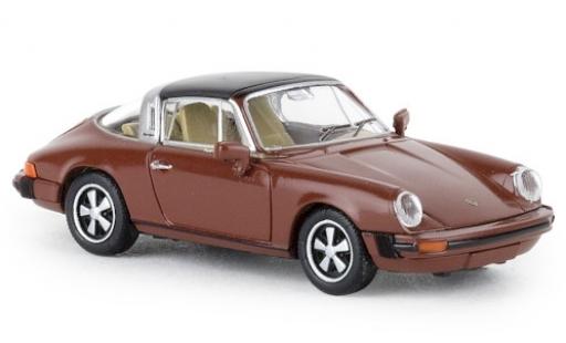 Diecast model cars Porsche 930 Targa 1/87 Brekina 911 G targa brown 1976 TD Porsche 930 Targa 1/87 Brekina 911 G targa brown 1976 TD diecast model cars