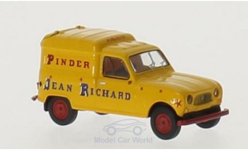 Diecast model cars Renault 4 L 1/87 Brekina R Fourgonnette Pinder Jean Richard Renault 4 L 1/87 Brekina R Fourgonnette Pinder Jean Richard diecast model cars