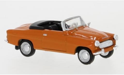 Diecast model cars Skoda Felicia 1/87 Brekina orange 1959 Skoda Felicia 1/87 Brekina orange 1959 diecast model cars
