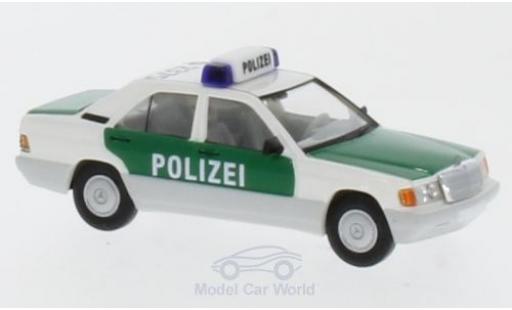 Mercedes 190 E 1/87 Brekina E Polizei Stuttgart mit Dachkennung S-2375 diecast model cars
