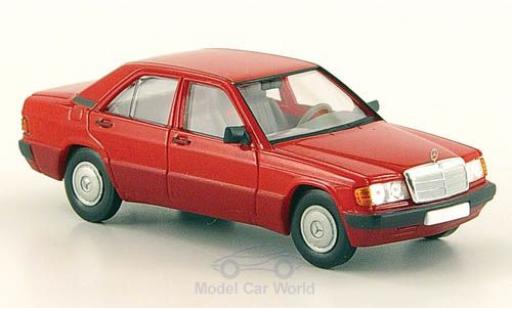 Mercedes 190 E 1/87 Brekina E (W201) red 1988 diecast model cars