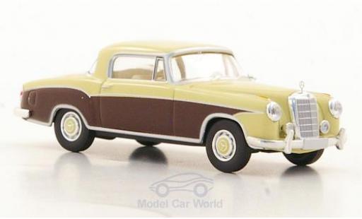 Diecast model cars Mercedes 220 1/87 Brekina S Coupe (W180 II) beige/brown Mercedes 220 1/87 Brekina S Coupe (W180 II) beige/brown diecast model cars