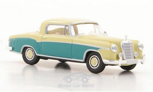 Diecast model cars Mercedes 220 1/87 Brekina S Coupe (W180 II) beige/green Mercedes 220 1/87 Brekina S Coupe (W180 II) beige/green diecast model cars