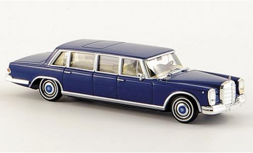Diecast model cars Mercedes 600 1/87 Brekina Pullman Limousine blue Mercedes 600 1/87 Brekina Pullman Limousine blue diecast model cars