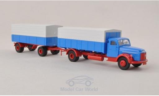 Volvo N88 1/87 Brekina blue mit redem Chassis diecast model cars
