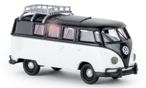 Volkswagen T1 1/87 Brekina b Camper black/grey 1960 avec Dachklappe diecast model cars