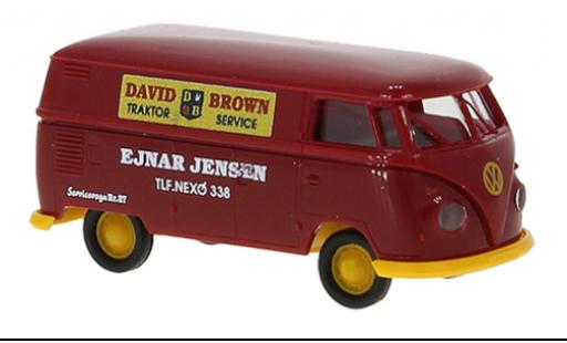 Diecast model cars Volkswagen T1 1/87 Brekina b Kasten David Brown Traktor Service 1960 Volkswagen T1 1/87 Brekina b Kasten David Brown Traktor Service 1960 diecast model cars