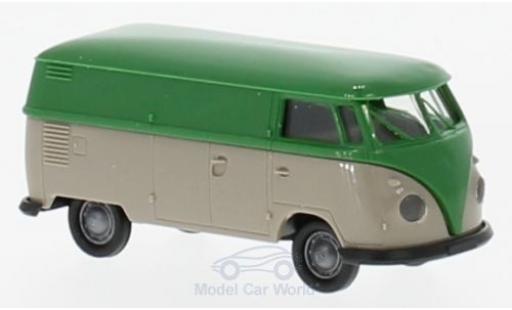 Diecast model cars Volkswagen T1 B 1/87 Brekina b Kasten green/grey Volkswagen T1 B 1/87 Brekina b Kasten green/grey diecast model cars