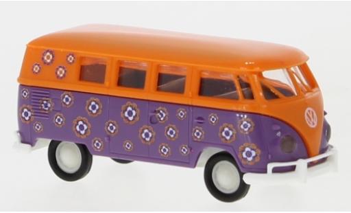 Volkswagen T1 1/87 Brekina b Kombi Hippieblumen 1960 diecast model cars