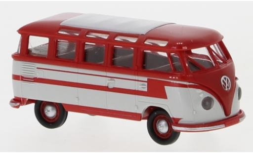 Volkswagen T1 1/87 Brekina b Samba red/grey 1960 diecast model cars