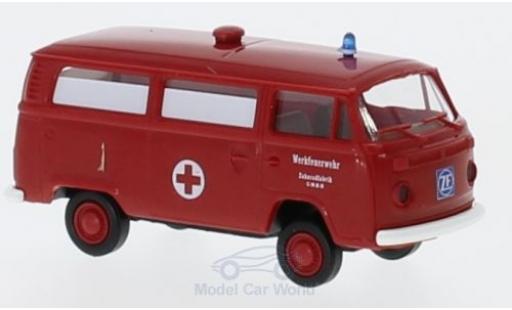 Diecast model cars Volkswagen T2 B 1/87 Brekina Bus Werkfeuerwehr ZF Volkswagen T2 B 1/87 Brekina Bus Werkfeuerwehr ZF diecast model cars