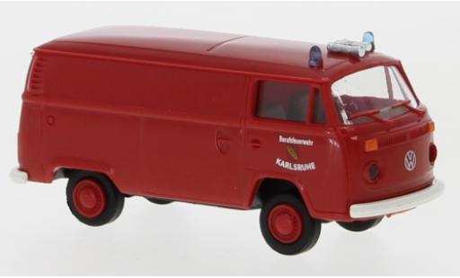 Volkswagen T2 1/87 Brekina Kasten Berufsfeuerwehr Karlsruhe 1972 diecast model cars