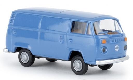 Diecast model cars Volkswagen T2 1/87 Brekina Kasten blue 1972 Volkswagen T2 1/87 Brekina Kasten blue 1972 diecast model cars