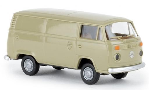 Diecast model cars Volkswagen T2 1/87 Brekina Kasten grey 1972 Volkswagen T2 1/87 Brekina Kasten grey 1972 diecast model cars