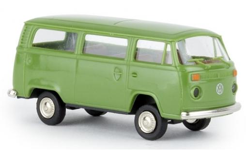 Diecast model cars Volkswagen T2 1/87 Brekina Kombi green 1972 Volkswagen T2 1/87 Brekina Kombi green 1972 diecast model cars