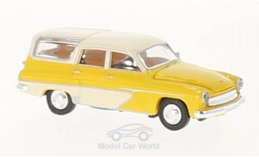 Diecast model cars Wartburg 311 1/87 Brekina Camping yellow/white Wartburg 311 1/87 Brekina Camping yellow/white diecast model cars