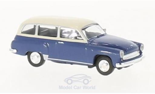 Diecast model cars Wartburg 311 1/87 Brekina Kombi blue/beige Wartburg 311 1/87 Brekina Kombi blue/beige diecast model cars