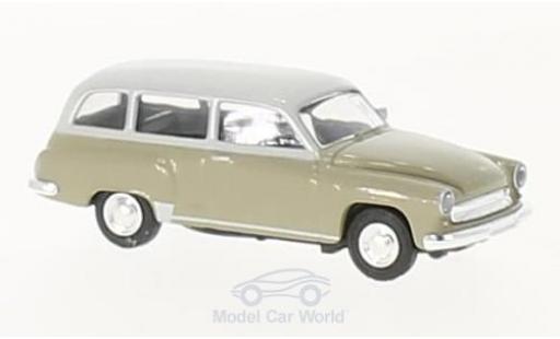 Diecast model cars Wartburg 311 1/87 Brekina Kombi oliv/grey Wartburg 311 1/87 Brekina Kombi oliv/grey diecast model cars