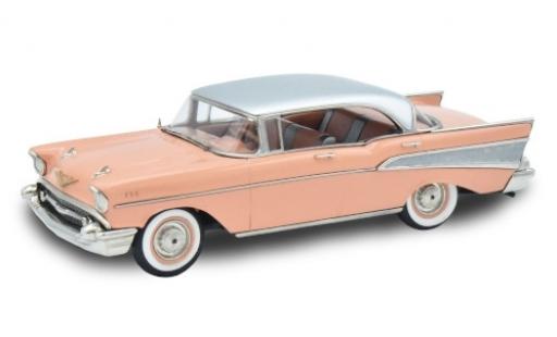 Diecast model cars Chevrolet Bel Air 1/43 Brooklin Four-Door Hardtop pink/grey 1957 Chevrolet Bel Air 1/43 Brooklin Four-Door Hardtop pink/grey 1957 diecast model cars