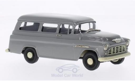 Diecast model cars Chevrolet Suburban 1/43 Brooklin Carryall grey 1955 Chevrolet Suburban 1/43 Brooklin Carryall grey 1955 diecast model cars