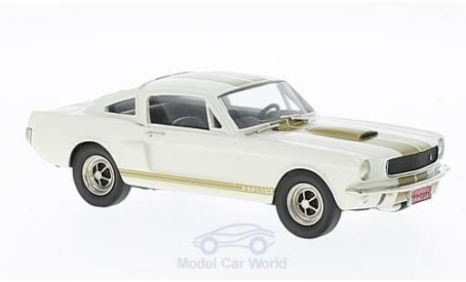Diecast model cars Ford Mustang 1/43 Brooklin white/gold 1966 ohne Vitrine Ford Mustang 1/43 Brooklin white/gold 1966 ohne Vitrine diecast model cars