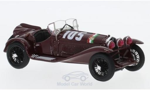 Diecast model cars Alfa Romeo 2300 1/43 Brumm RHD No.105 Mille Miglia 1932 T.Nuvolari/G-B.Guidotti Alfa Romeo 2300 1/43 Brumm RHD No.105 Mille Miglia 1932 T.Nuvolari/G-B.Guidotti diecast model cars