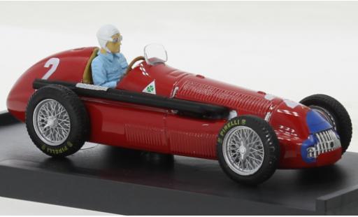 Diecast model cars Alfa Romeo 158 1/43 Brumm metallise red No.2 formule 1 GP Grande-Bretagne 1950 Alfa Romeo 158 1/43 Brumm metallise red No.2 formule 1 GP Grande-Bretagne 1950 diecast model cars