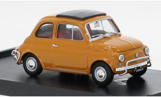 Fiat 500 1/43 Brumm L yellow 1968 diecast model cars