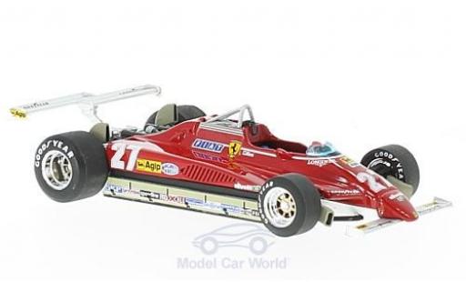 Diecast model cars Ferrari 126 1/43 Brumm C2 Turbo No.27 Formel 1 GP Long Beach 1982 G.Villeneuve Ferrari 126 1/43 Brumm C2 Turbo No.27 Formel 1 GP Long Beach 1982 G.Villeneuve diecast model cars