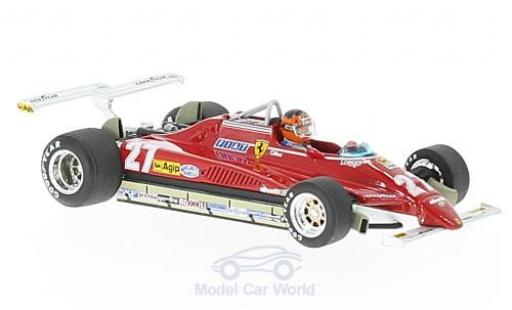 Diecast model cars Ferrari 126 1/43 Brumm C2 Turbo No.27 Formel 1 GP Long Beach 1982 mit Fahrerfigur G.Villeneuve Ferrari 126 1/43 Brumm C2 Turbo No.27 Formel 1 GP Long Beach 1982 mit Fahrerfigur G.Villeneuve diecast model cars