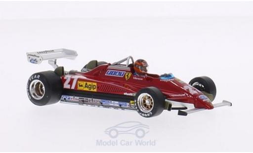 Diecast model cars Ferrari 126 1/43 Brumm C2 Turbo No.27 Scuderia Formel 1 GP Belgien 1982 mit Fahrerfigur in Sonderverpackung G.Villeneuve Ferrari 126 1/43 Brumm C2 Turbo No.27 Scuderia Formel 1 GP Belgien 1982 mit Fahrerfigur in Sonderverpackung G.Villeneuve diecast model cars