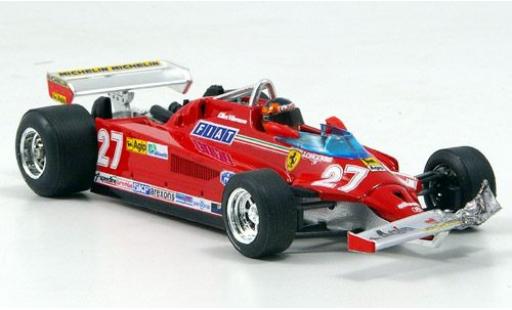 Diecast model cars Ferrari 126 1/43 Brumm CK Turbo No.27 Scuderia Formel 1 GP Kanada 1981 avec figurine de conducteur ronde 39-54 G.Villeneuve Ferrari 126 1/43 Brumm CK Turbo No.27 Scuderia Formel 1 GP Kanada 1981 avec figurine de conducteur ronde 39-54 G.Villeneuve diecast model cars